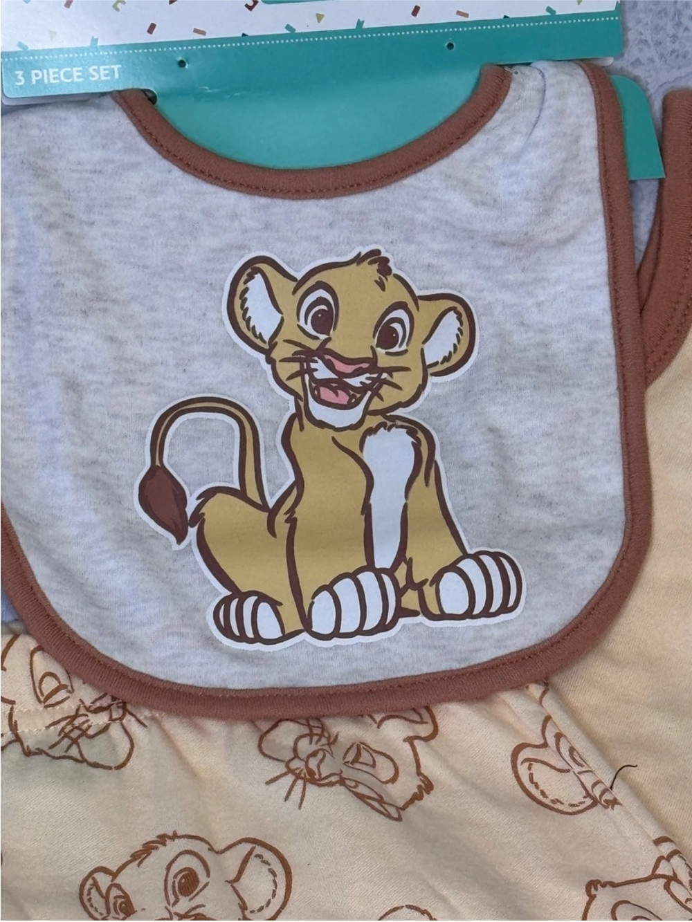 Disney Simba Lion King 3 Piece Sleeveless Infant Set - Picture 2 of 6